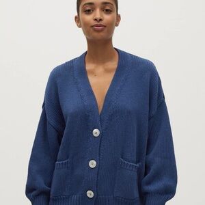 Babaa Deep Blue Women's Cardigan